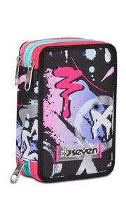 Astuccio Completo 3 Zip Seven Mark On Girl