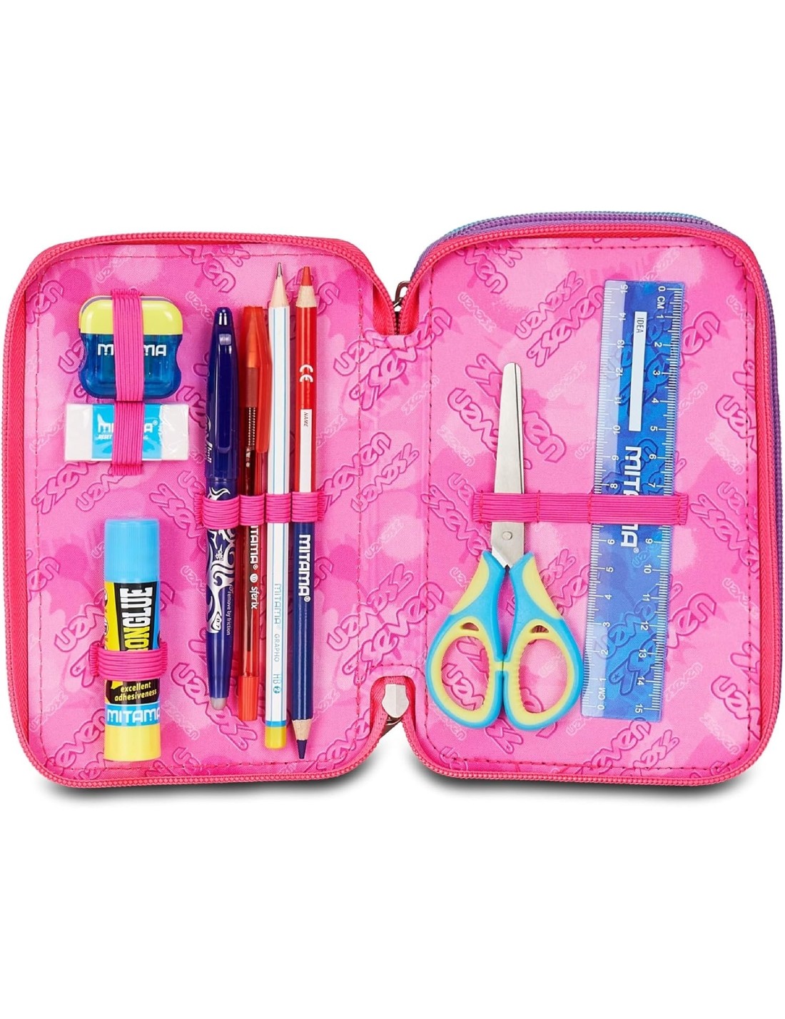 Astuccio Completo 3 Zip Seven Sprint Paint Girl