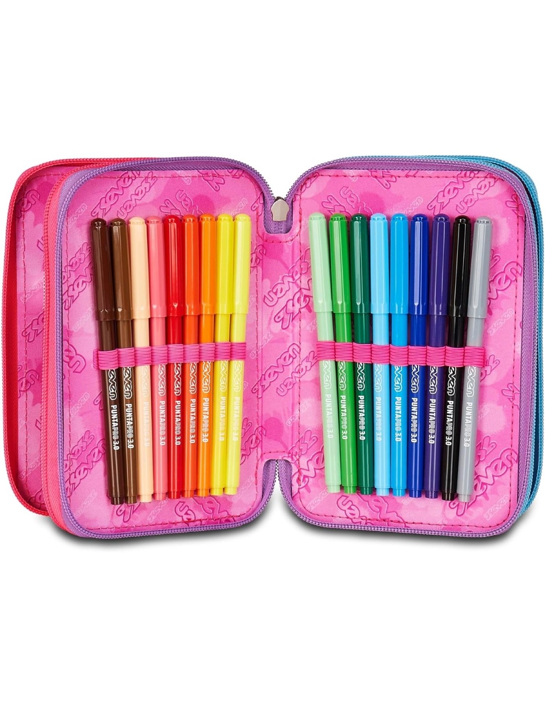 Astuccio Completo 3 Zip Seven Sprint Paint Girl