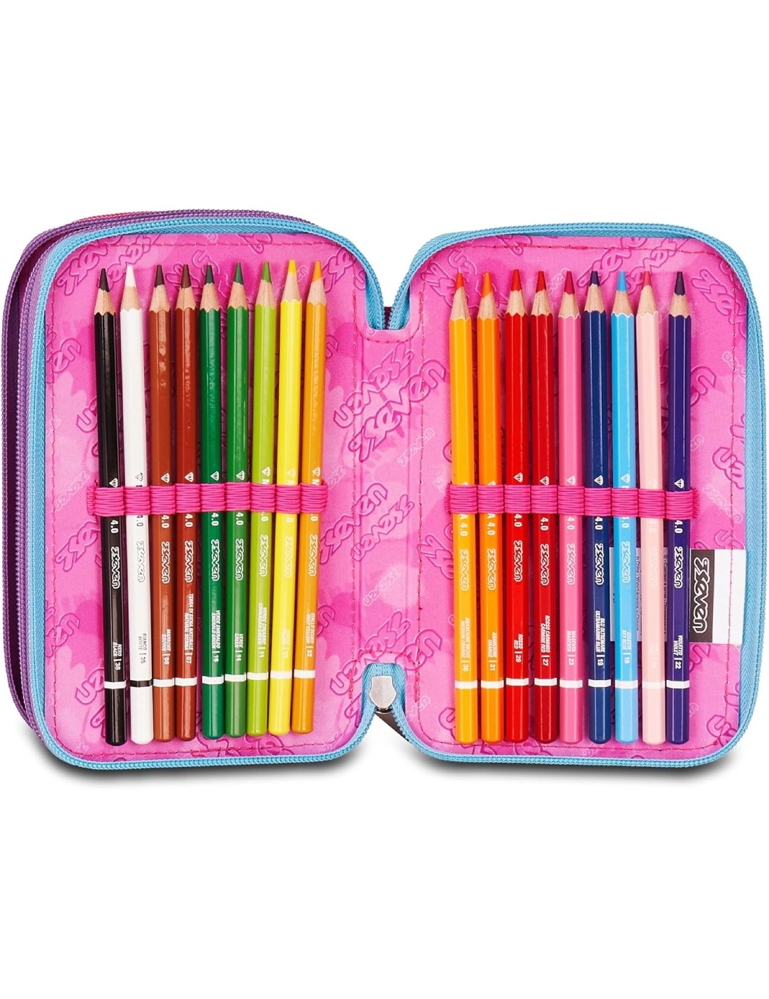 Astuccio Completo 3 Zip Seven Sprint Paint Girl