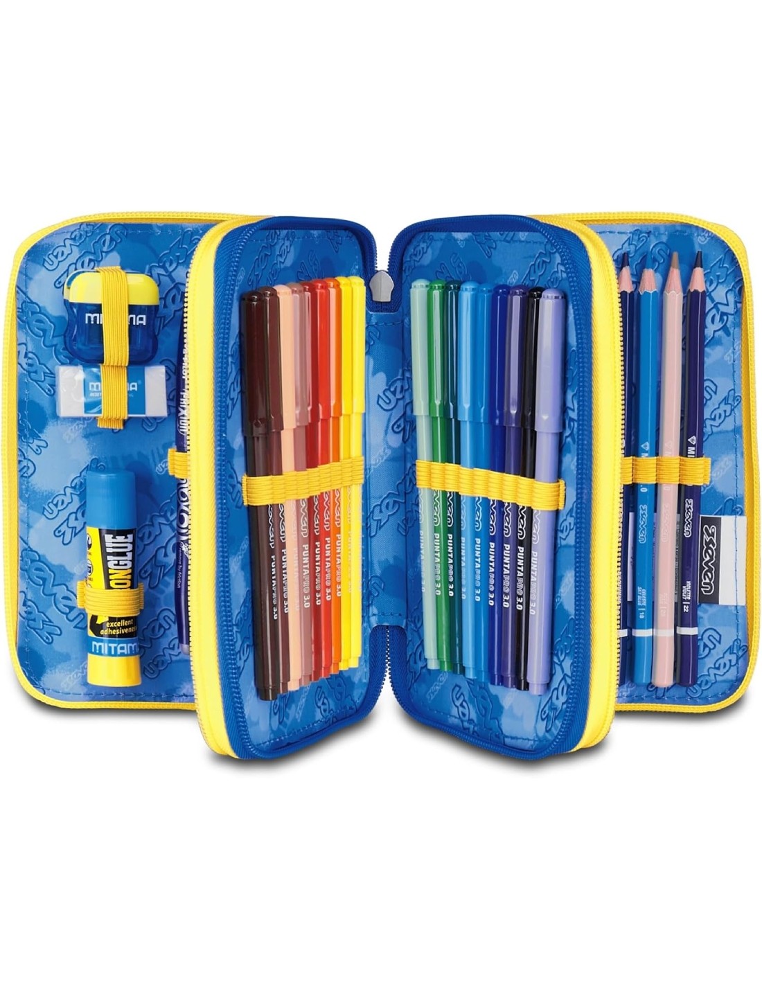 Astuccio Completo 3 Zip Seven Hidden Spot Boy