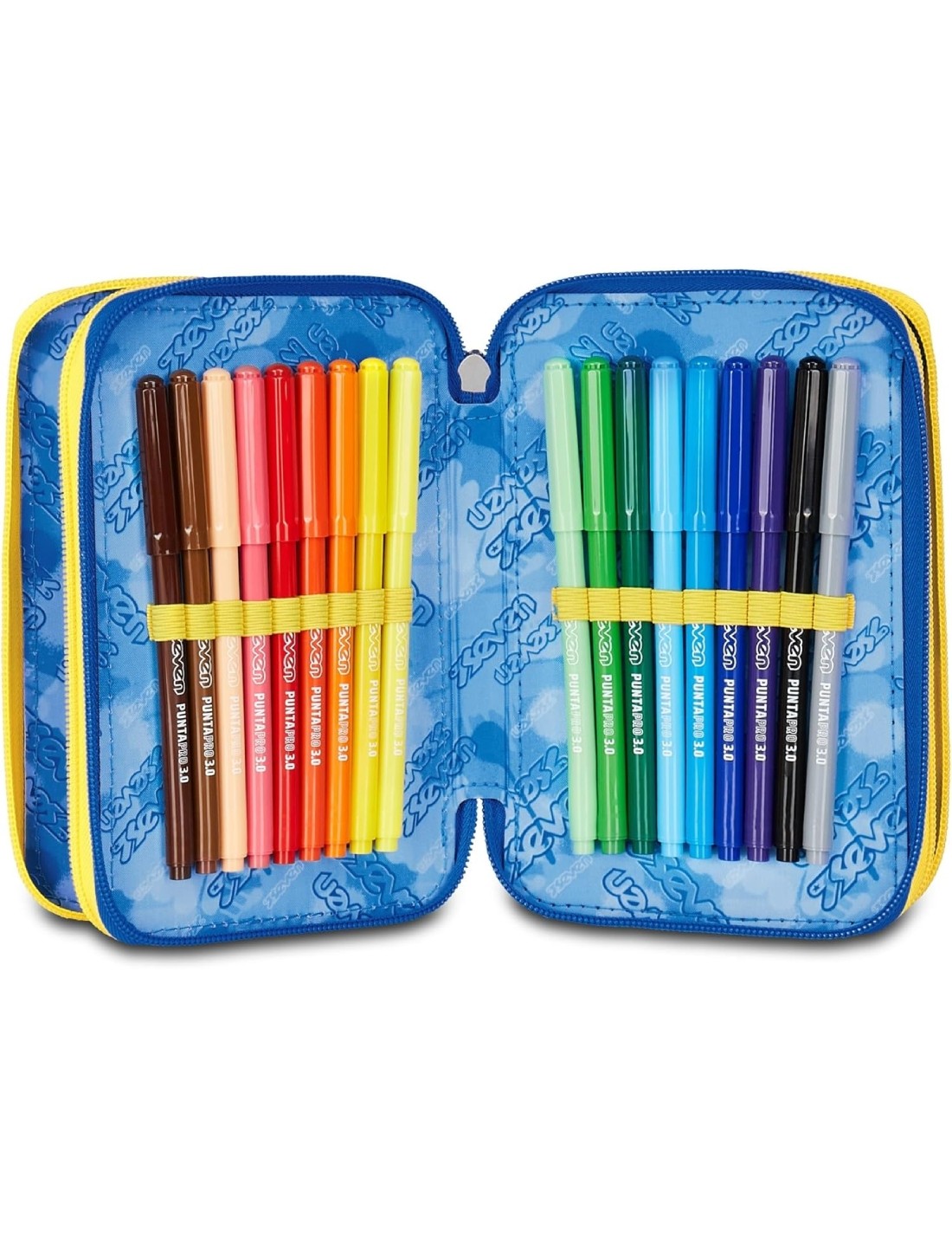 Astuccio Completo 3 Zip Seven Hidden Spot Boy
