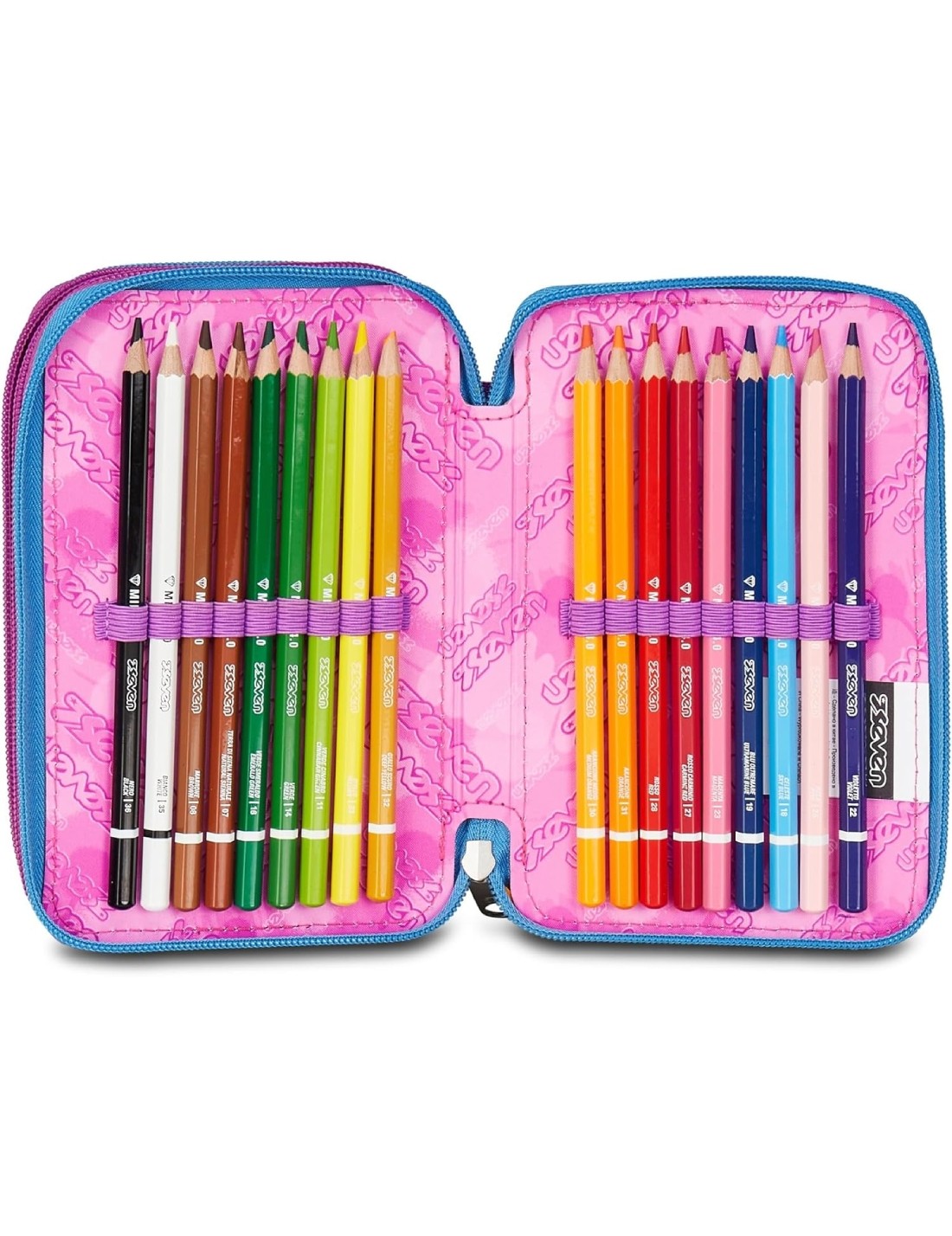 Astuccio Completo 3 Zip Seven Quick Graffiti Girl