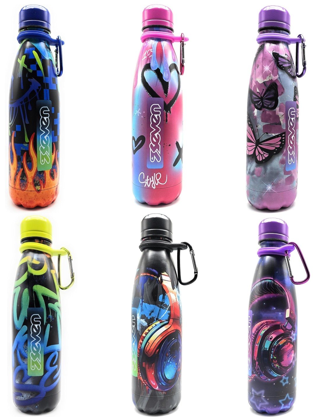 Seven Borraccia Termica Fantasy Acciaio Inox 500ml