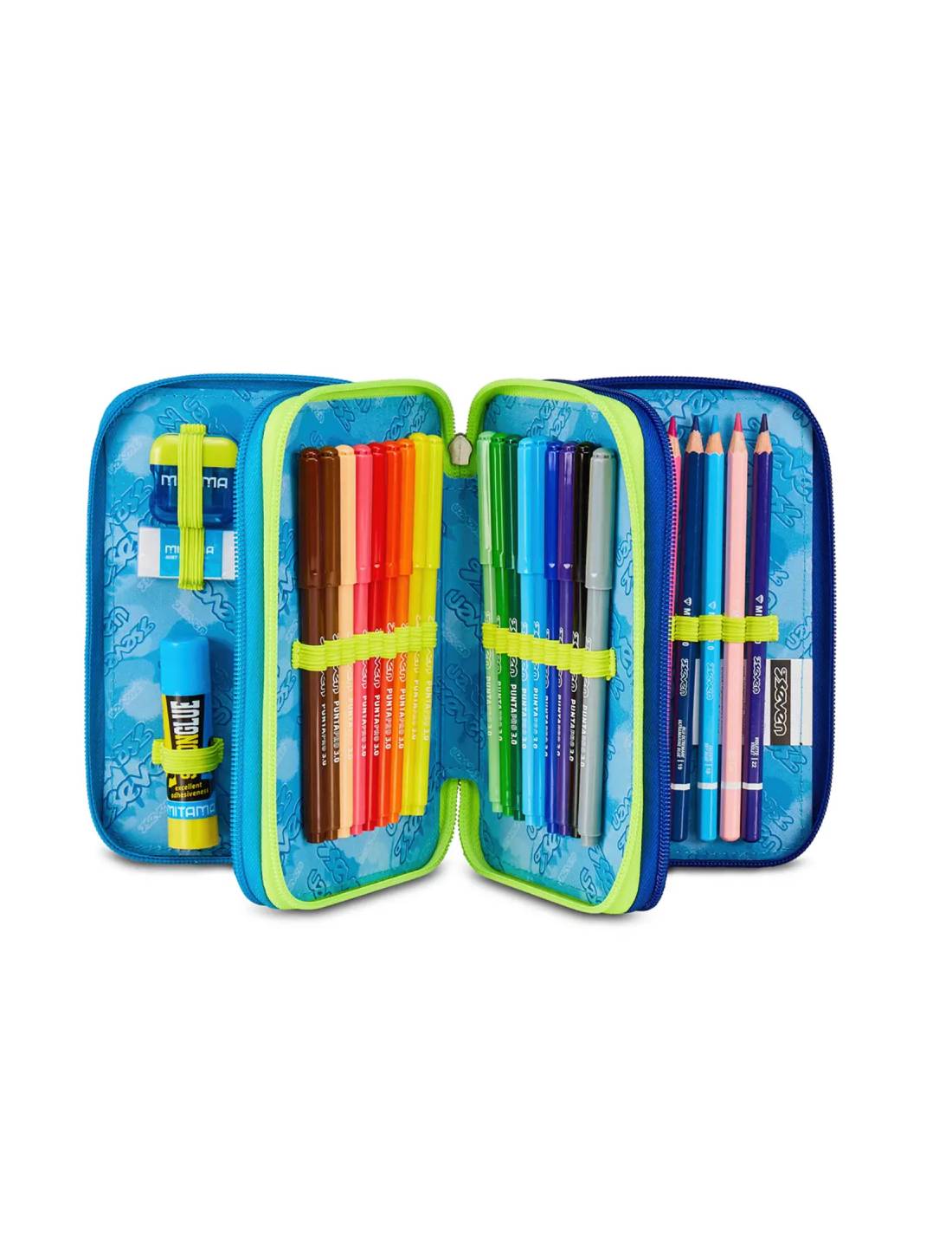 Astuccio Completo 3 Zip Seven Sj Gang Nuanced