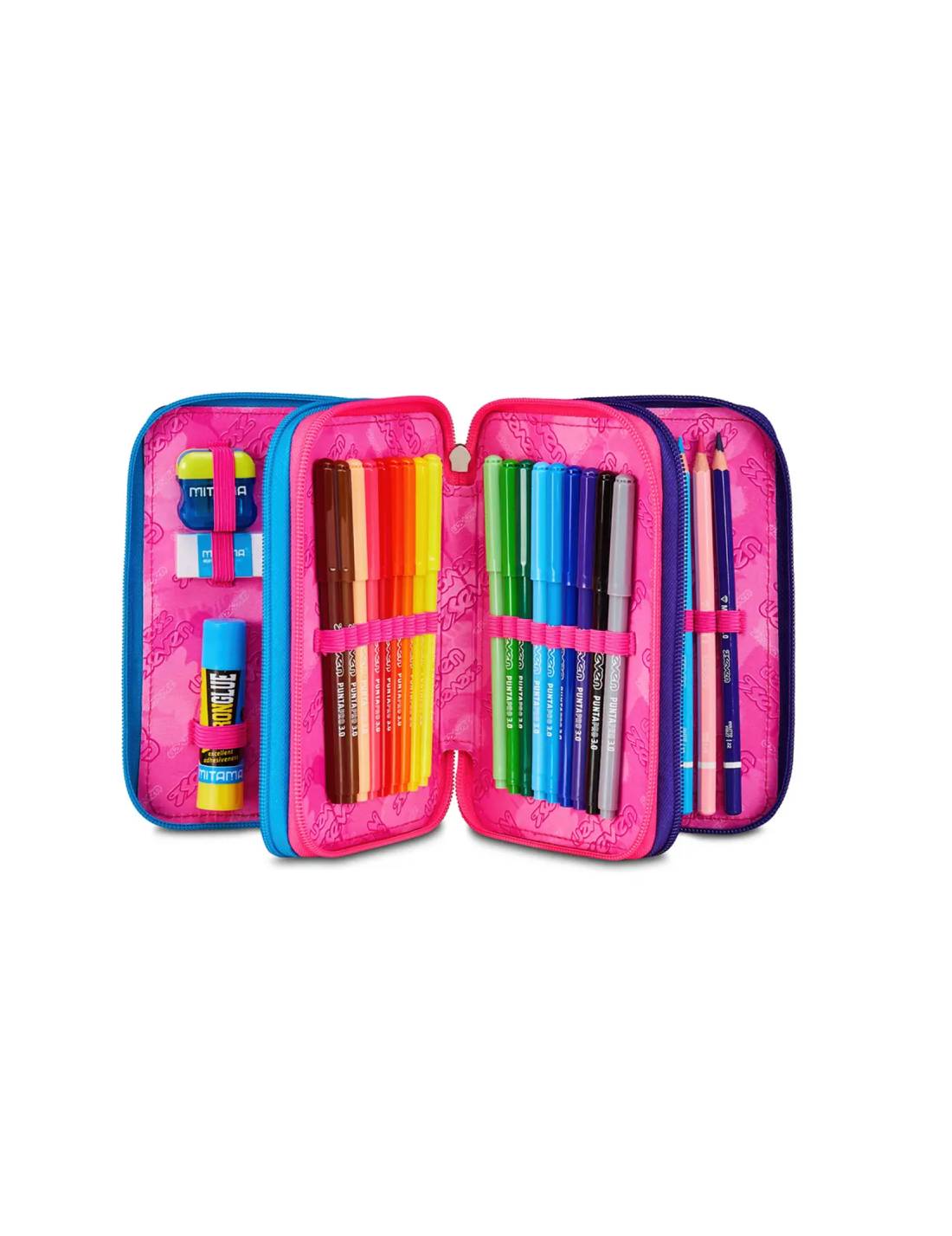 Astuccio Completo 3 Zip Seven Sj Gang Nuanced