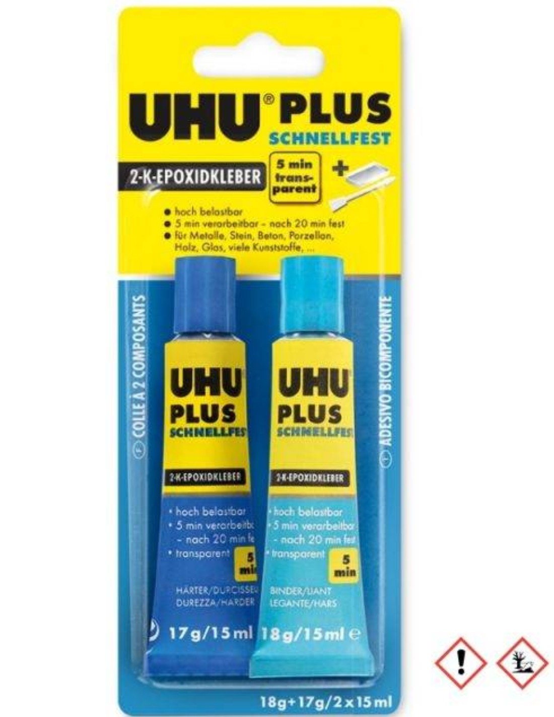 Colla Uhu Plus Epossidica Bicomponente