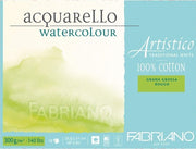 Album Acquarello Watercolour Fabriano 35,5x51cm Grana Grossa Traditional White Per Acquerelli
