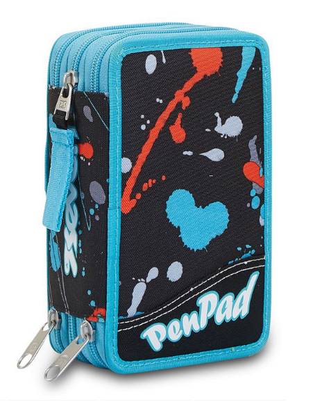 Astuccio Completo 3 Zip Pen Pad Personal Art Seven