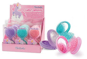Spazzola Capelli Unicorno Con Specchio Assortito