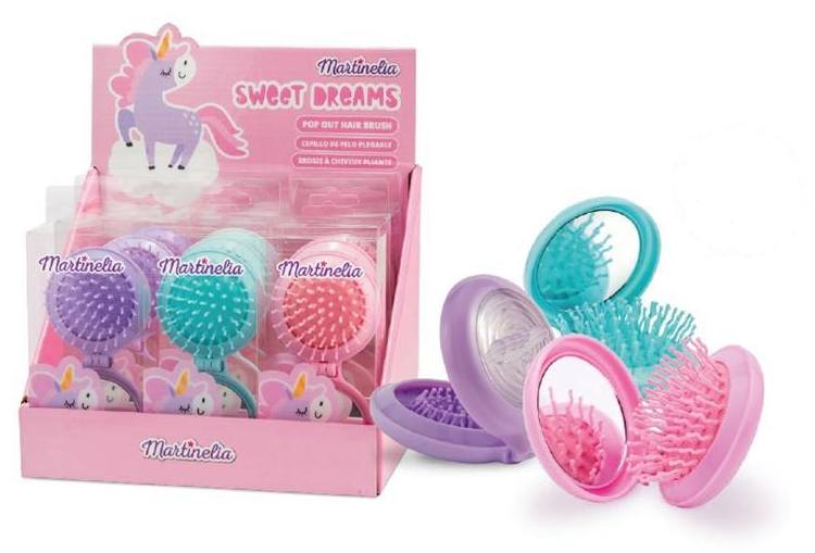 Spazzola Capelli Unicorno Con Specchio Assortito