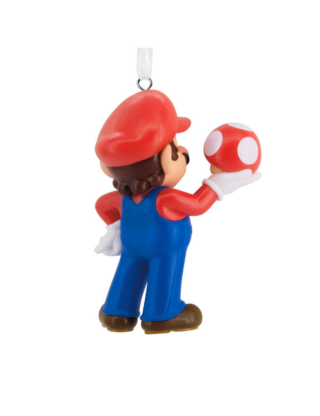 Addobbo Albero Di Natale In Resina Super Mario Bros Con Fungo 10cm