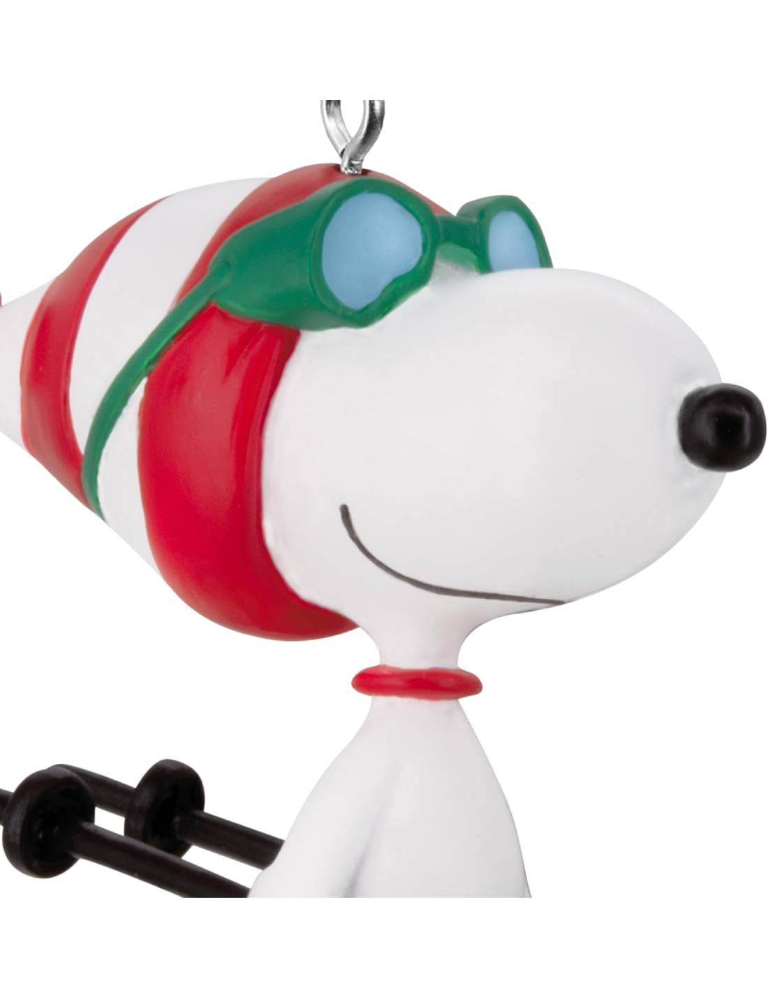 Addobbo Albero Di Natale Snoopy Sciatore