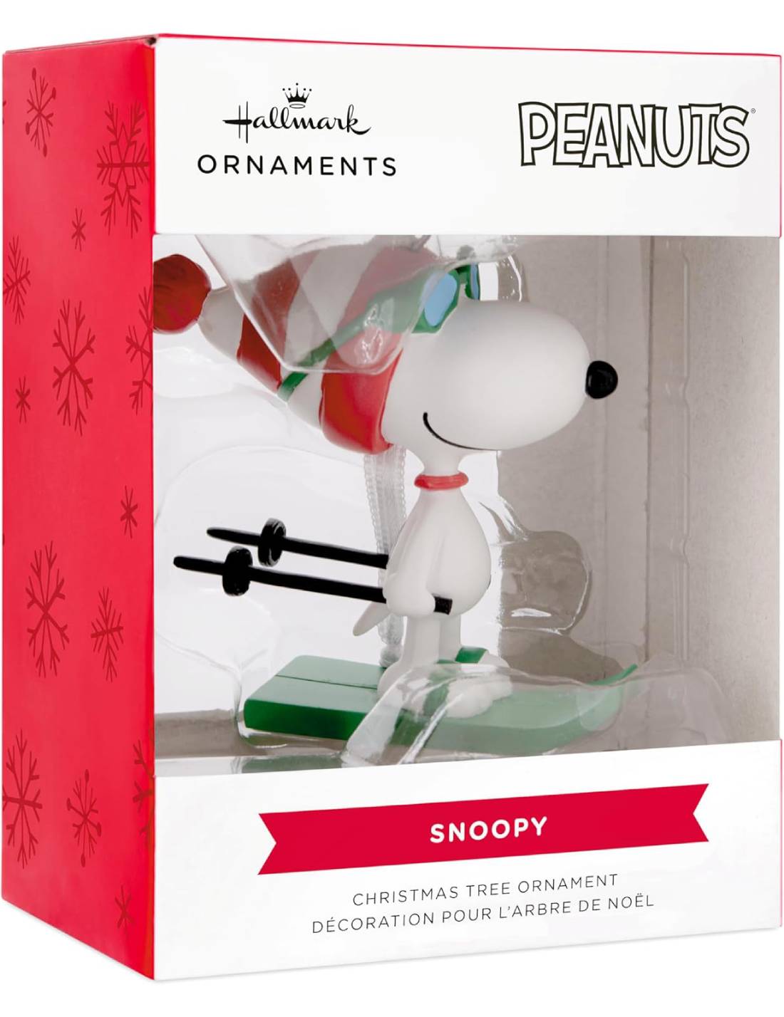 Addobbo Albero Di Natale Snoopy Sciatore