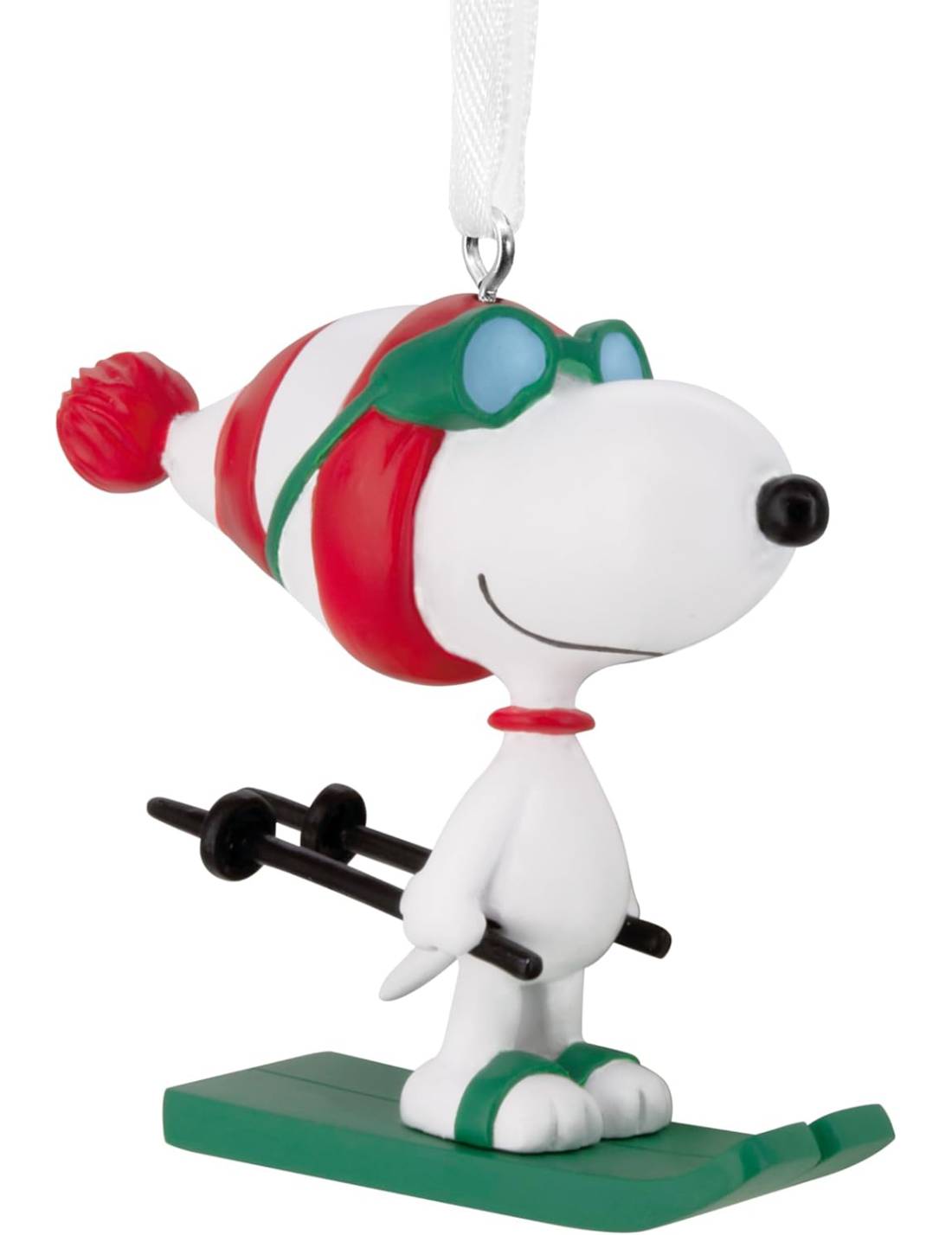 Addobbo Albero Di Natale Snoopy Sciatore