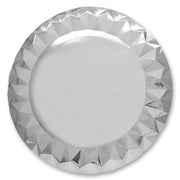 Sottopiatti Di Carta Diamantati Argento 32cm 5pz