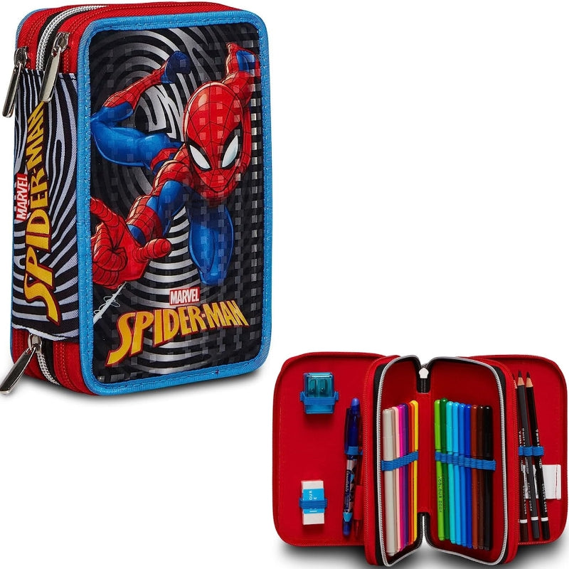 Astuccio Completo 3 Zip Marvel Spider-Man The Greatest Hero