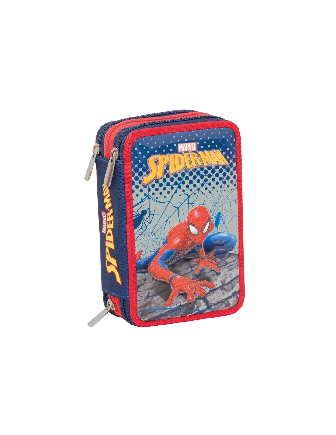 Astuccio Completo 3 Zip Seven Marvel Spider-Man Webbed Wonder