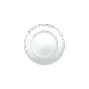 Piatti Di Carta Bianco Dettagli Argento diam.25cm 8pz.