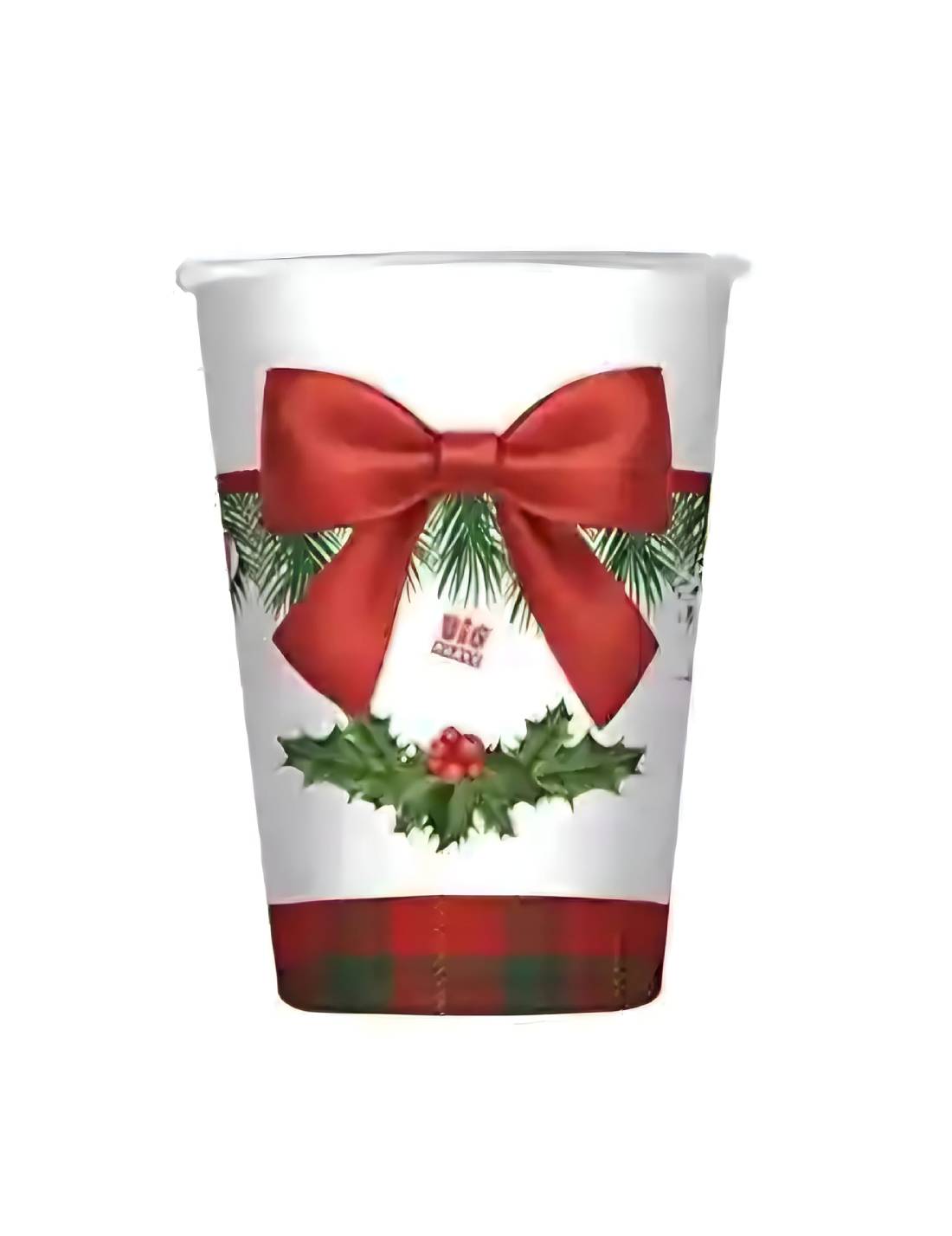 Bicchieri Di Carta Natalizi Con Disegni Di Natale 8pz 200ml