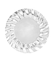 Piatti Piani Argento Ondulati Ø25cm 8pz.