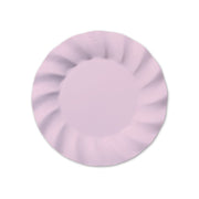 Piatti Piani Rosa Chiaro Ondulati 25cm 8pz.