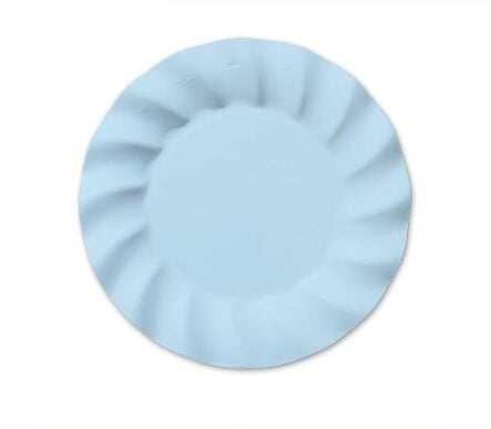 Piatti Piani Azzurri Ondulati Ø25cm 8pz.