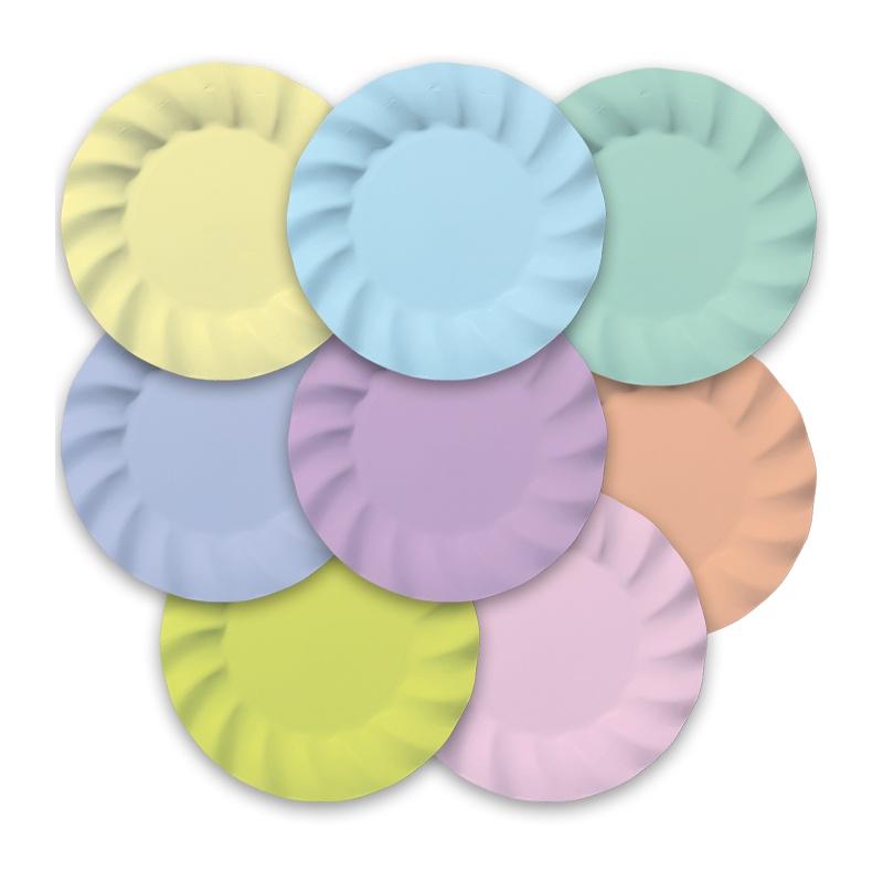 Piatti Piani Rainbow Ondulati Ø25cm 8pz.