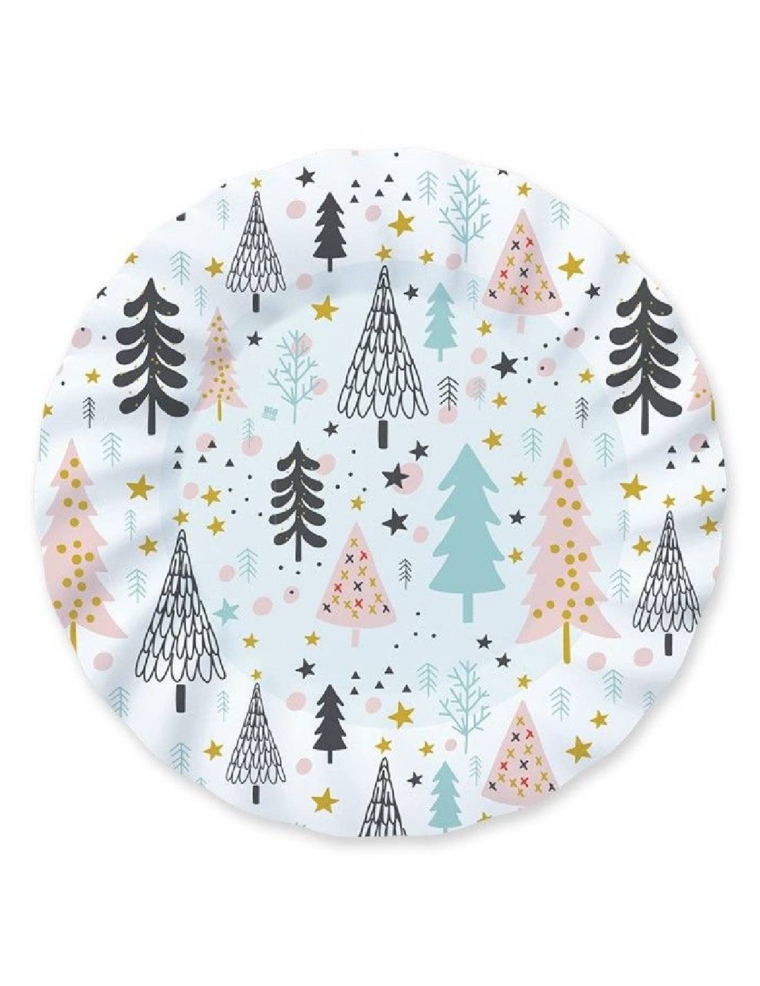 Sottopiatti Natalizi Di Carta Christmas Vibes 30cm 6pz