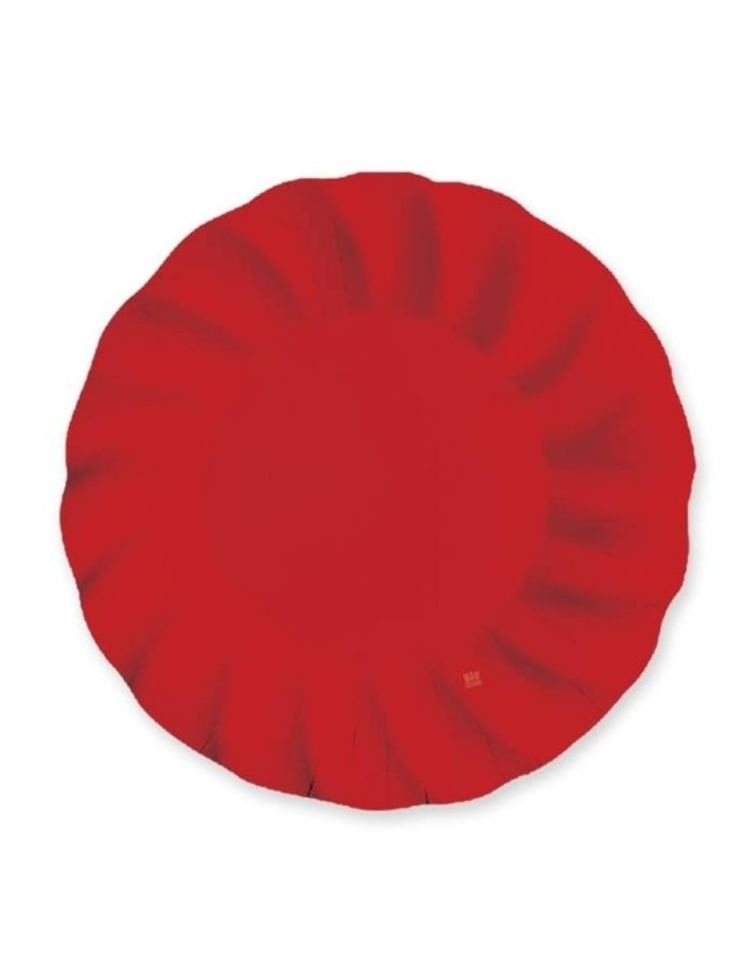 Piatti Di Carta Dessert Ondulati Rosso 20cm 8pz