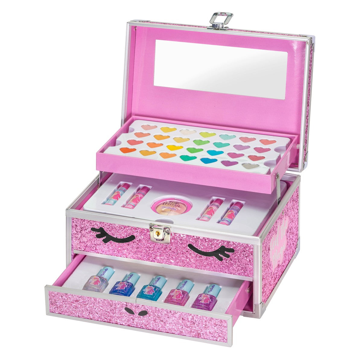 Trousse Cofanetto Make Up Unicorno Rosa