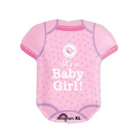 Palloncino Metalfoil Body Rosa Baby Girl 24" 55cm