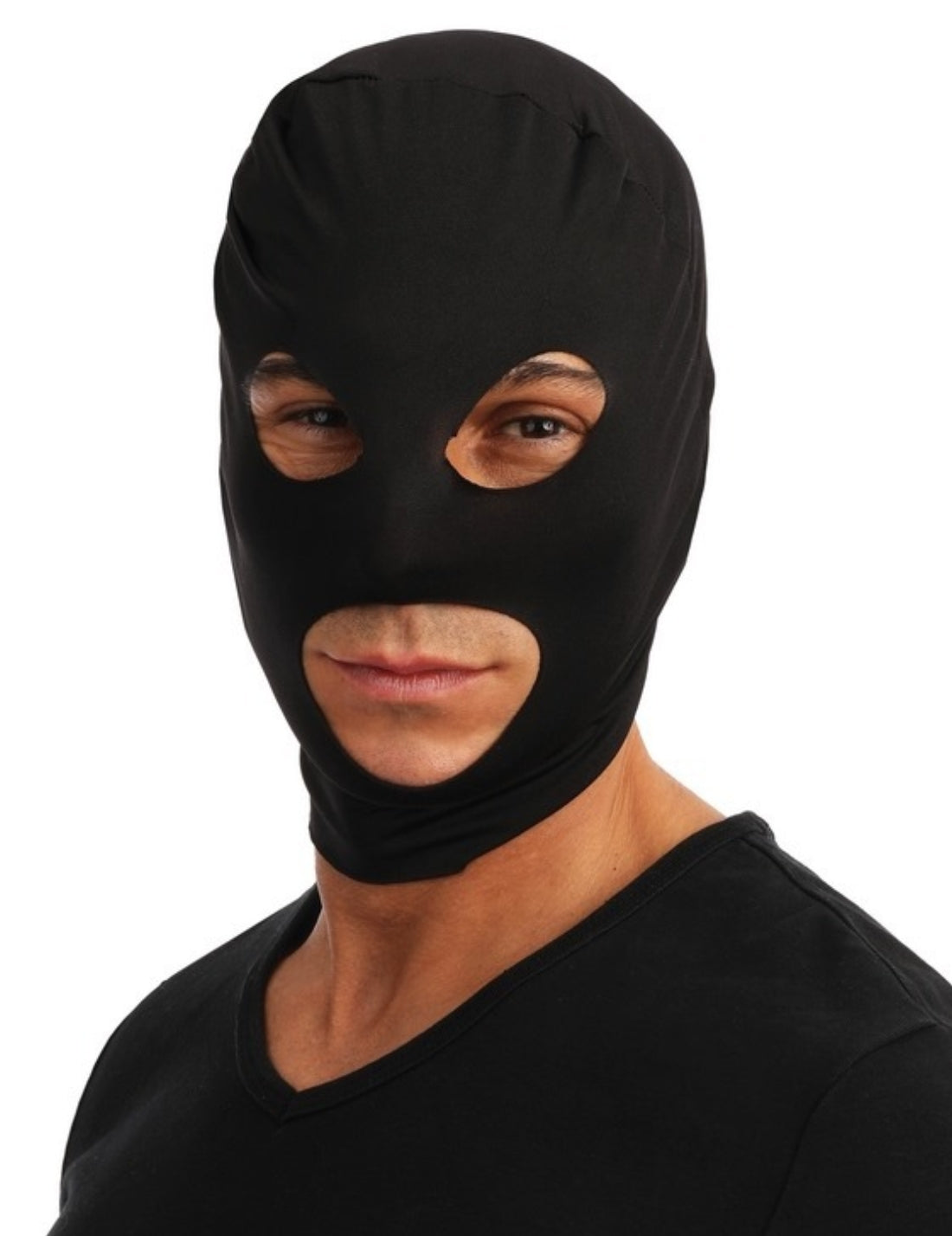 Maschera In Tessuto Nero Passamontagna Halloween E Carnevale