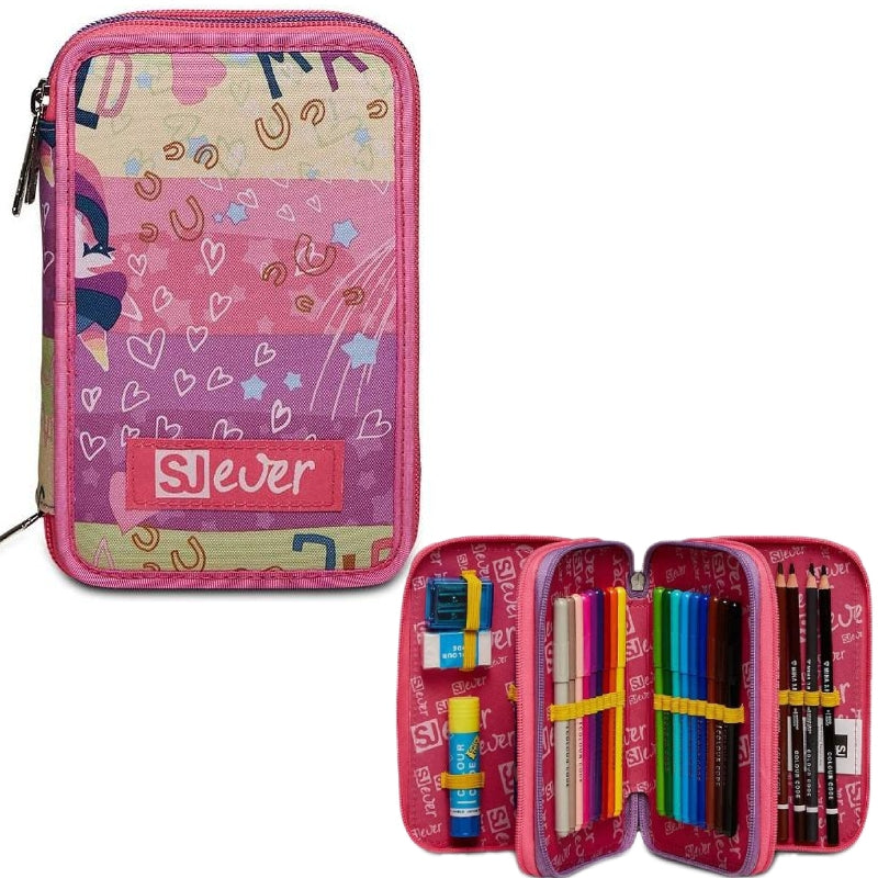 Astuccio Completo 3 Zip Seven Sj Gang Ever Rayly Girl