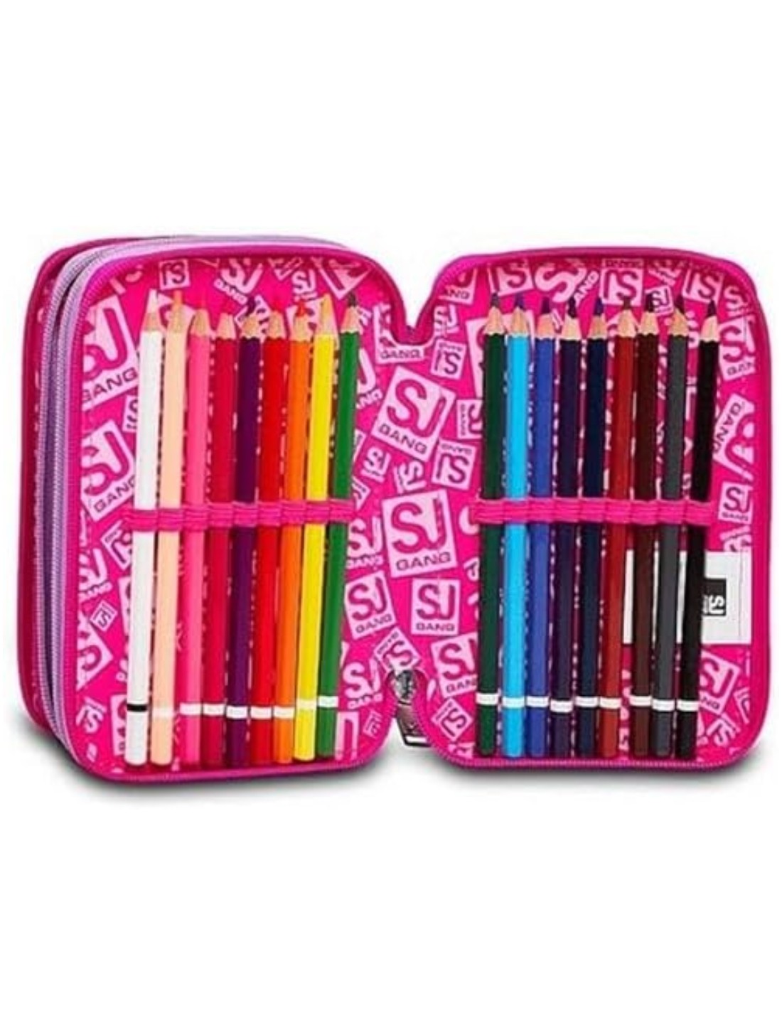 Astuccio Completo 3 Zip Seven Sj Gang Heart Lolly