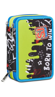 Astuccio Completo 3 Zip Seven Sj Gang Born To Fun Boy