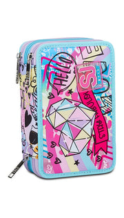 Astuccio Completo 3 Zip Seven Sj Gang Colorjam Girl