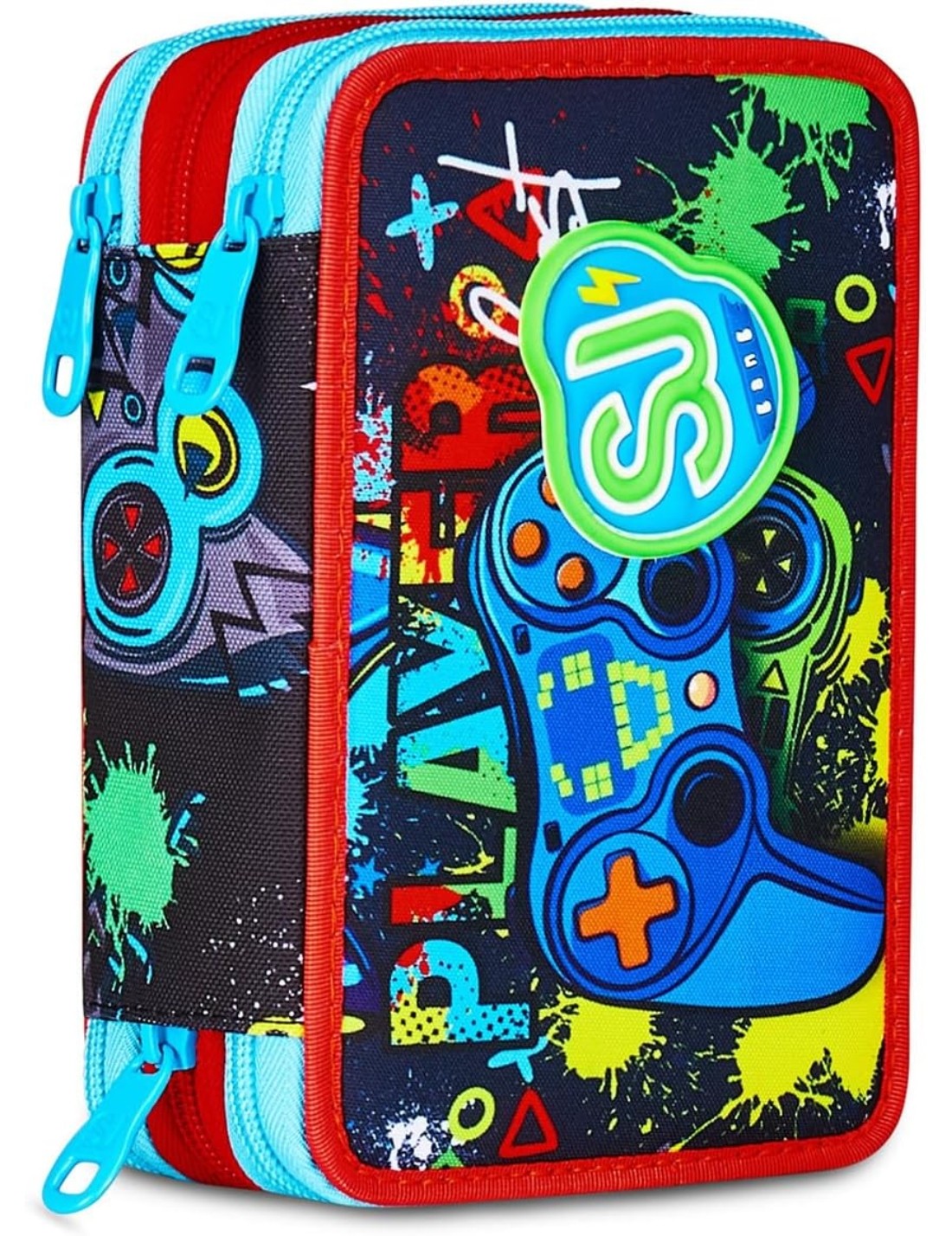 Astuccio Completo 3 Zip Seven Sj Gang Game Led Boy