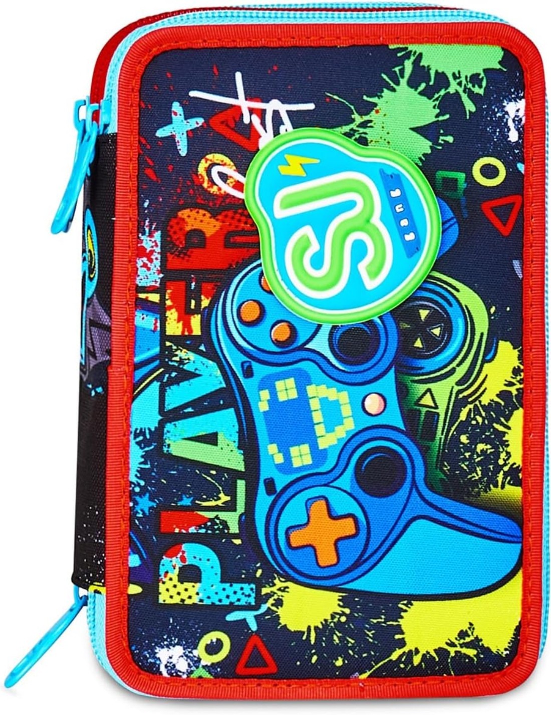 Astuccio Completo 3 Zip Seven Sj Gang Game Led Boy