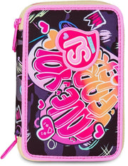 Astuccio Completo 3 Zip Seven Sj Gang Game Led Girl