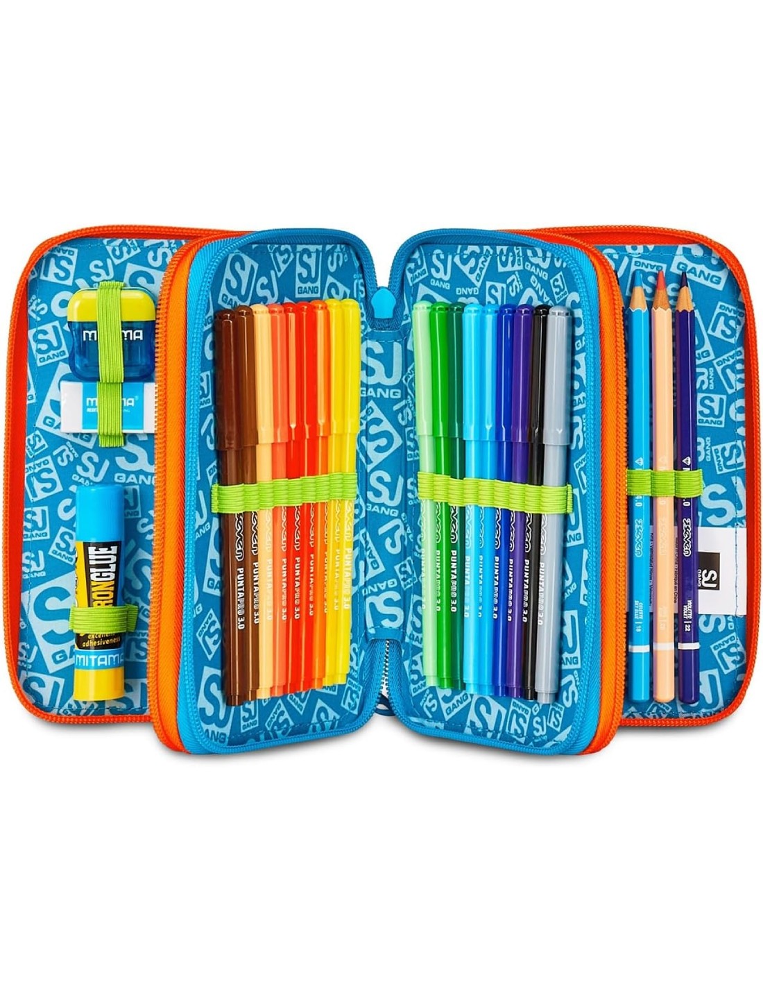 Astuccio Completo 3 Zip Seven Sj Gang Tinypatch Boy