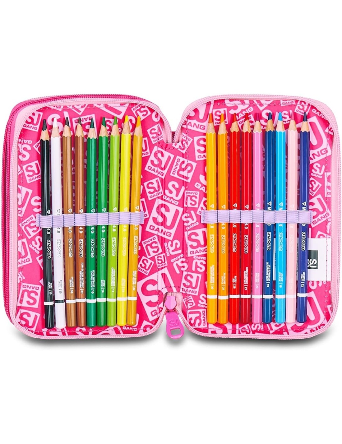 Astuccio Completo 3 Zip Seven Sj Gang Flyunicorn Girl