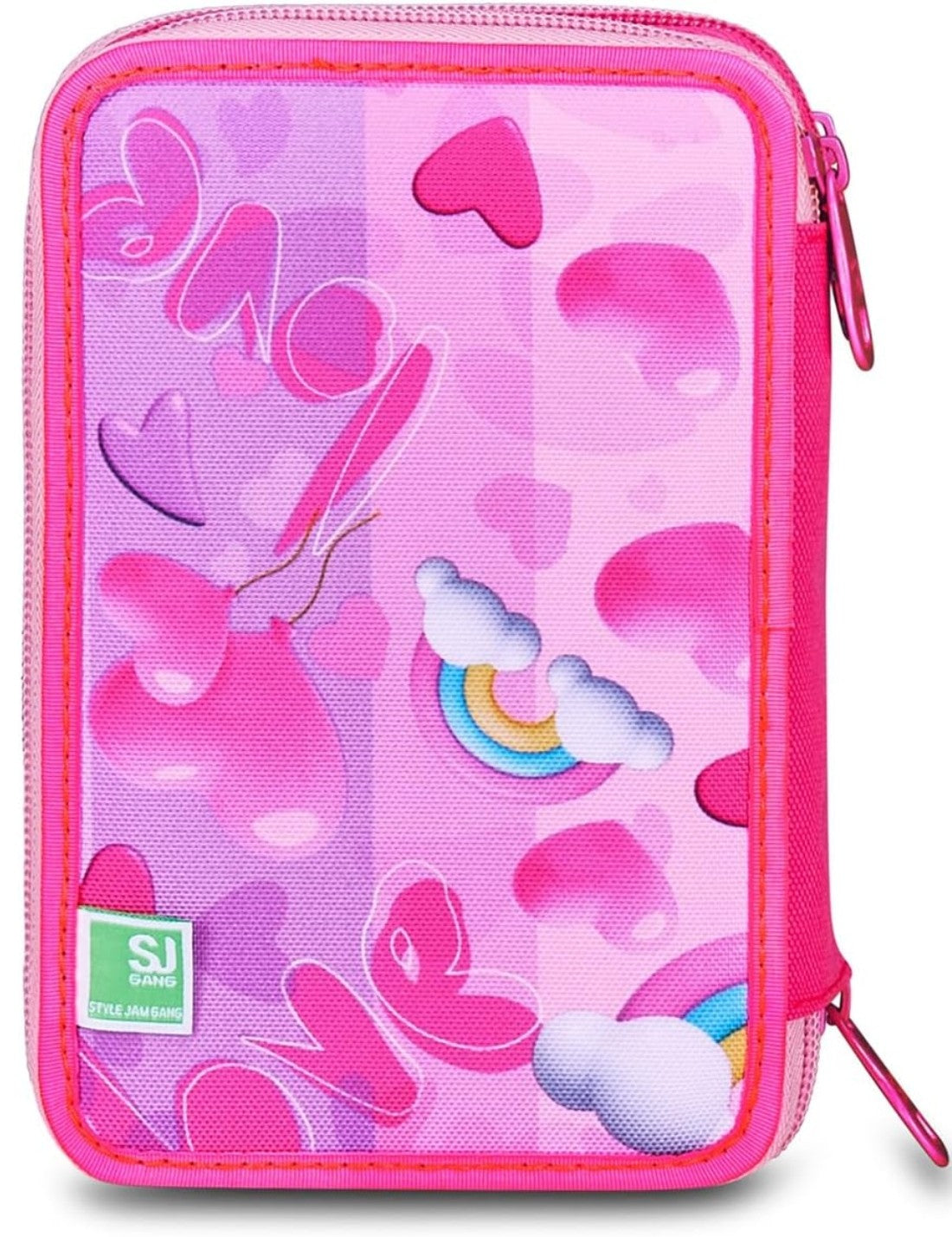Astuccio Completo 3 Zip Seven Sj Gang Flyunicorn Girl