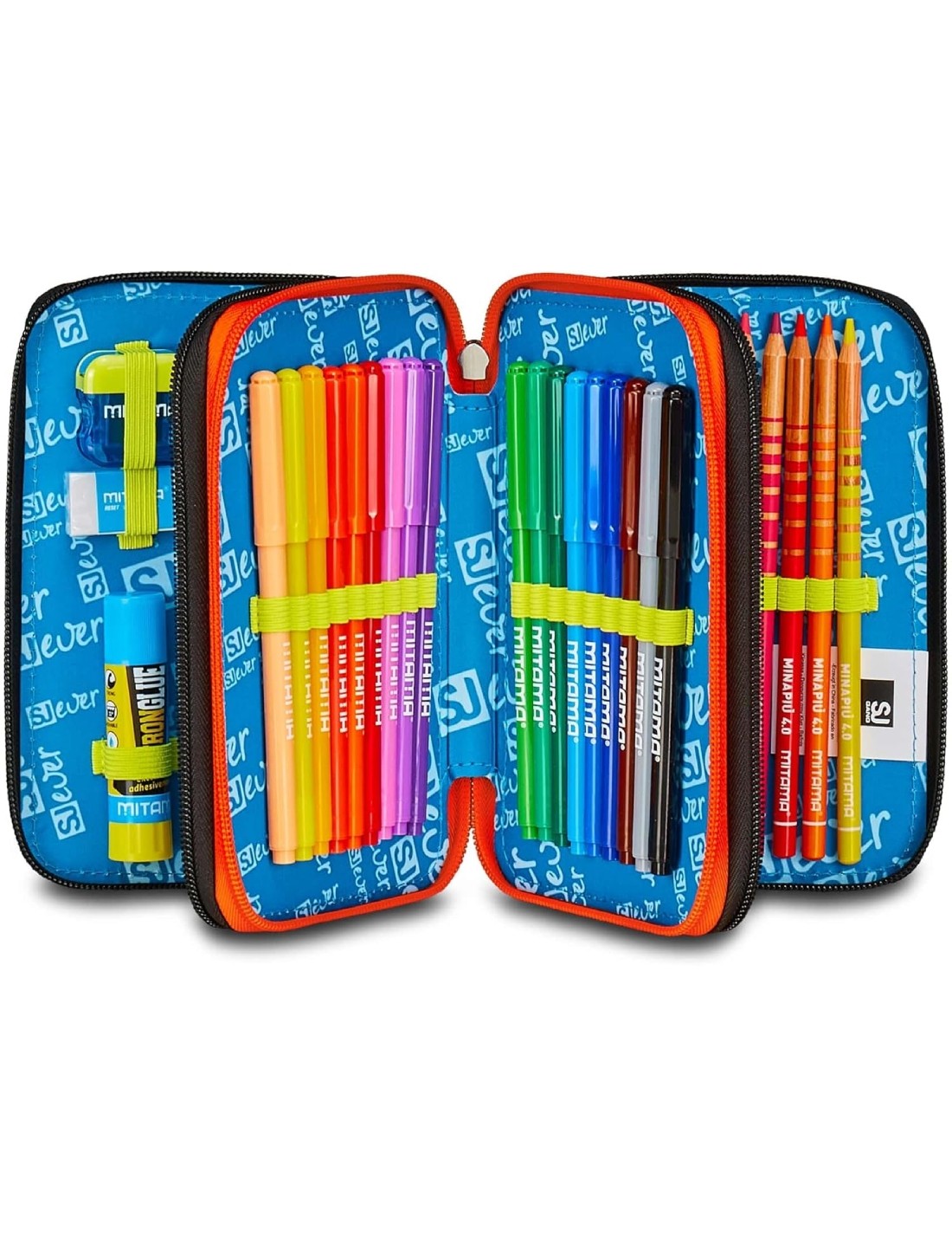 Astuccio Completo 3 Zip Seven Sj Gang Rules Boy
