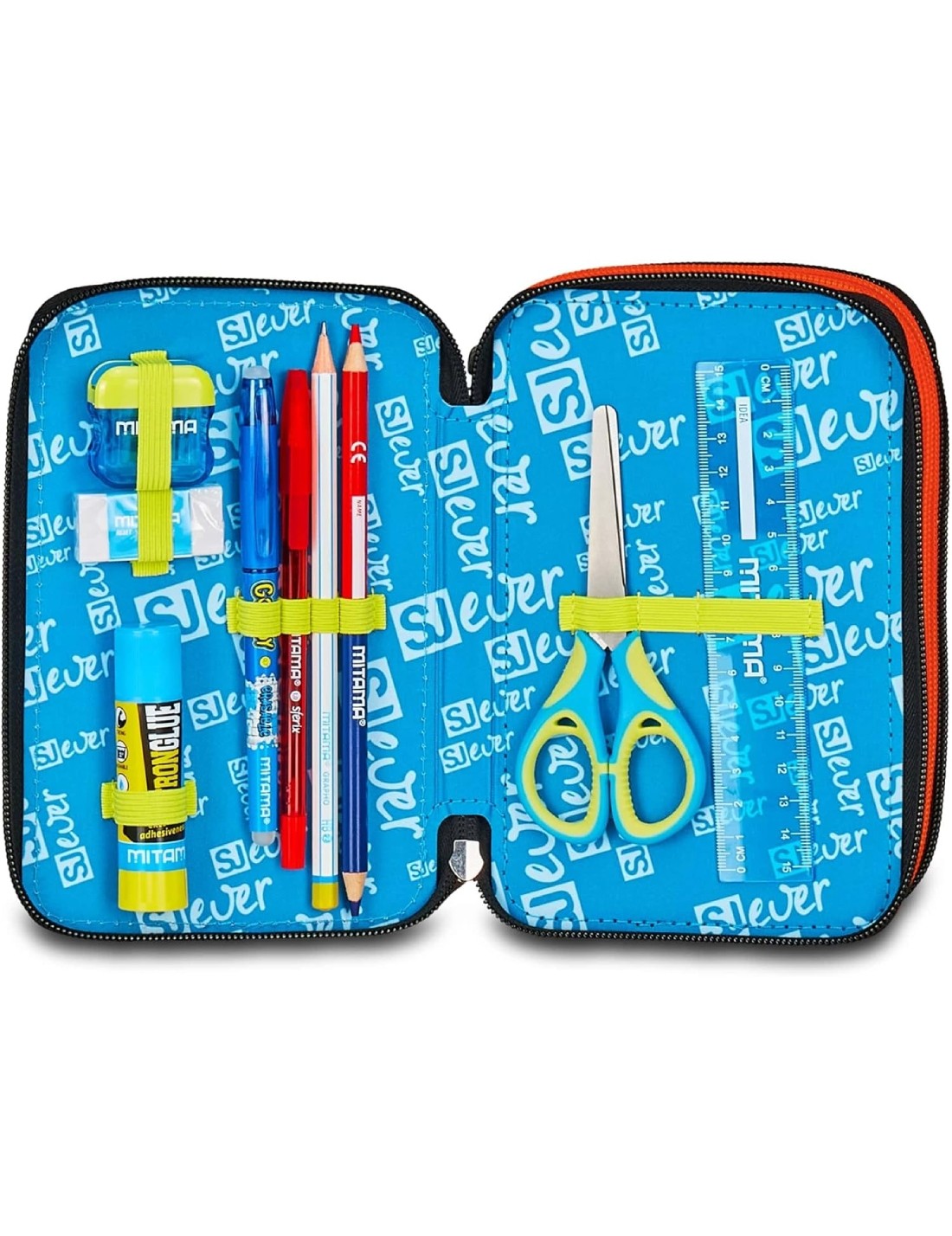 Astuccio Completo 3 Zip Seven Sj Gang Rules Boy