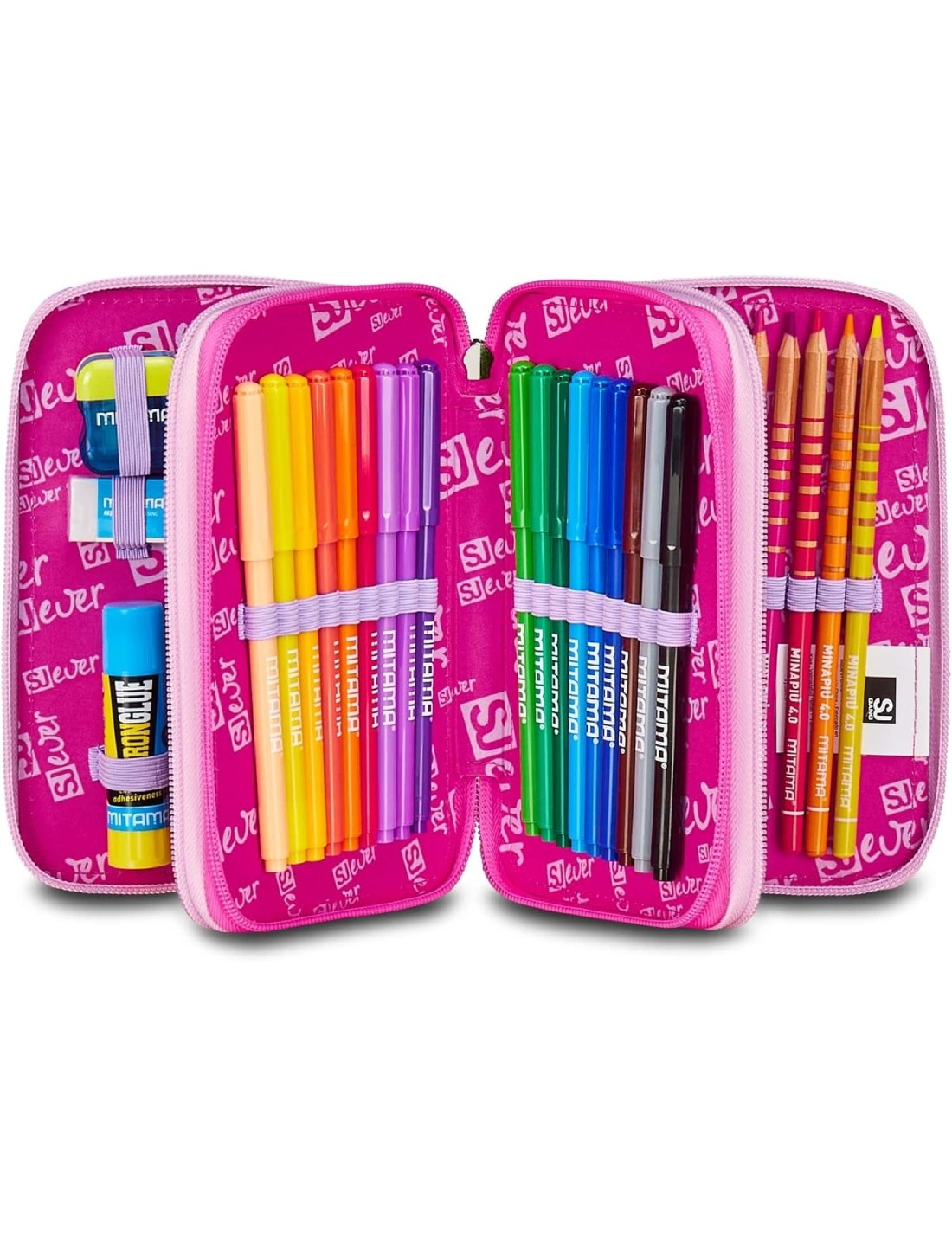 Astuccio Completo 3 Zip Seven Sj Gang Unicornside Girl