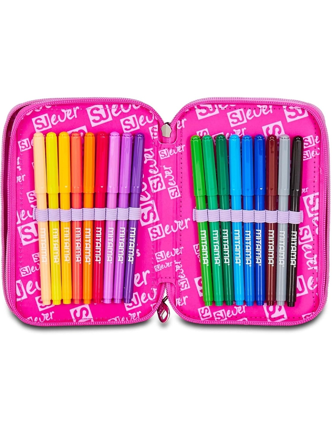 Astuccio Completo 3 Zip Seven Sj Gang Fixstar Girl