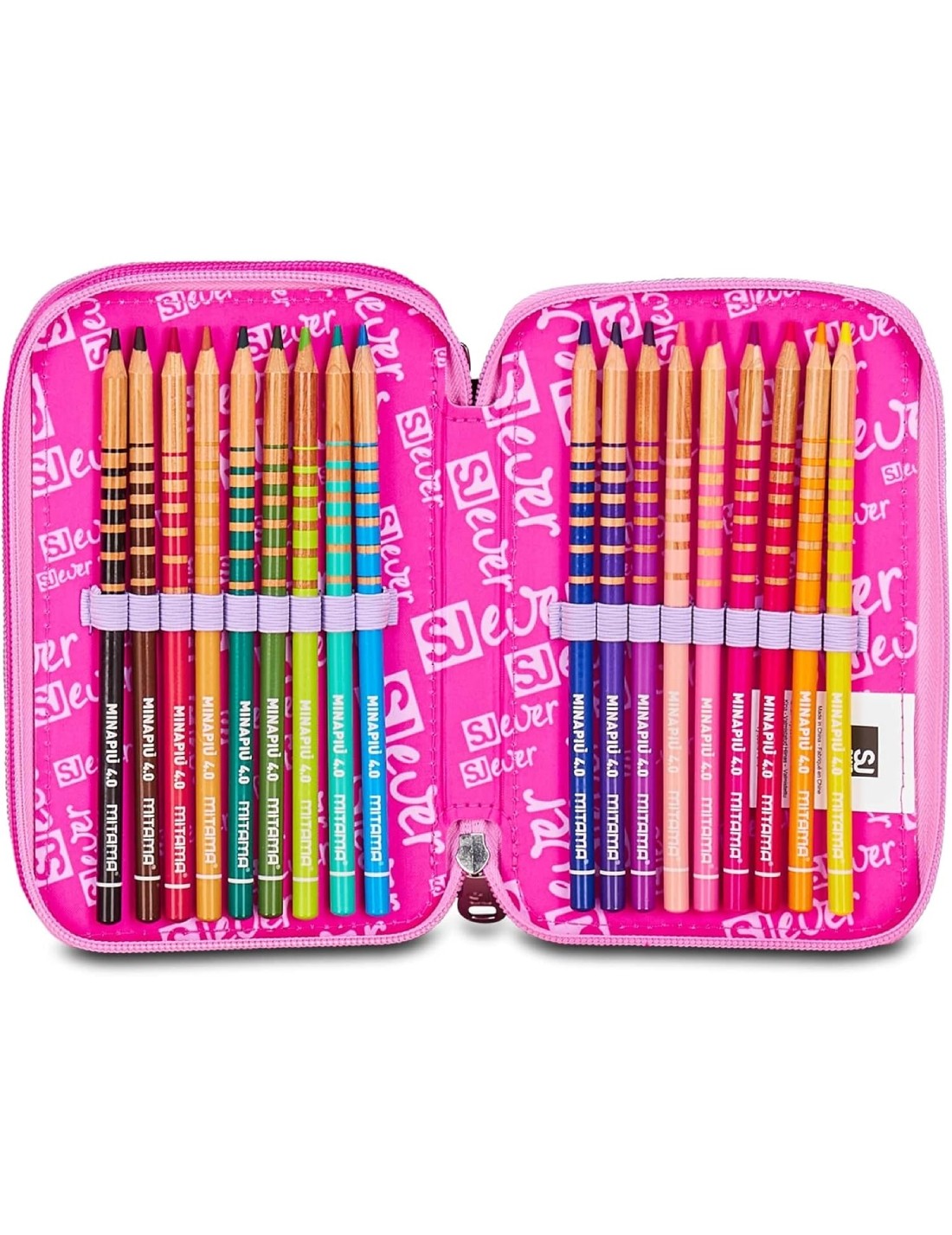 Astuccio Completo 3 Zip Seven Sj Gang Fixstar Girl