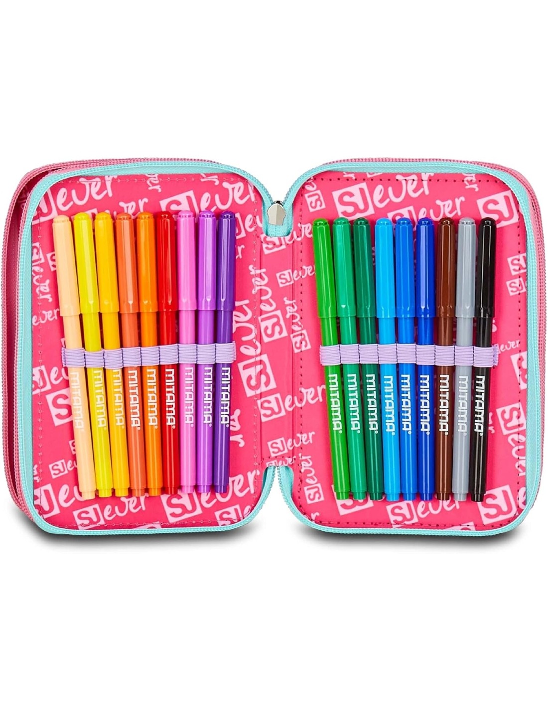 Astuccio Completo 3 Zip Seven Sj Gang Multiheart Girl