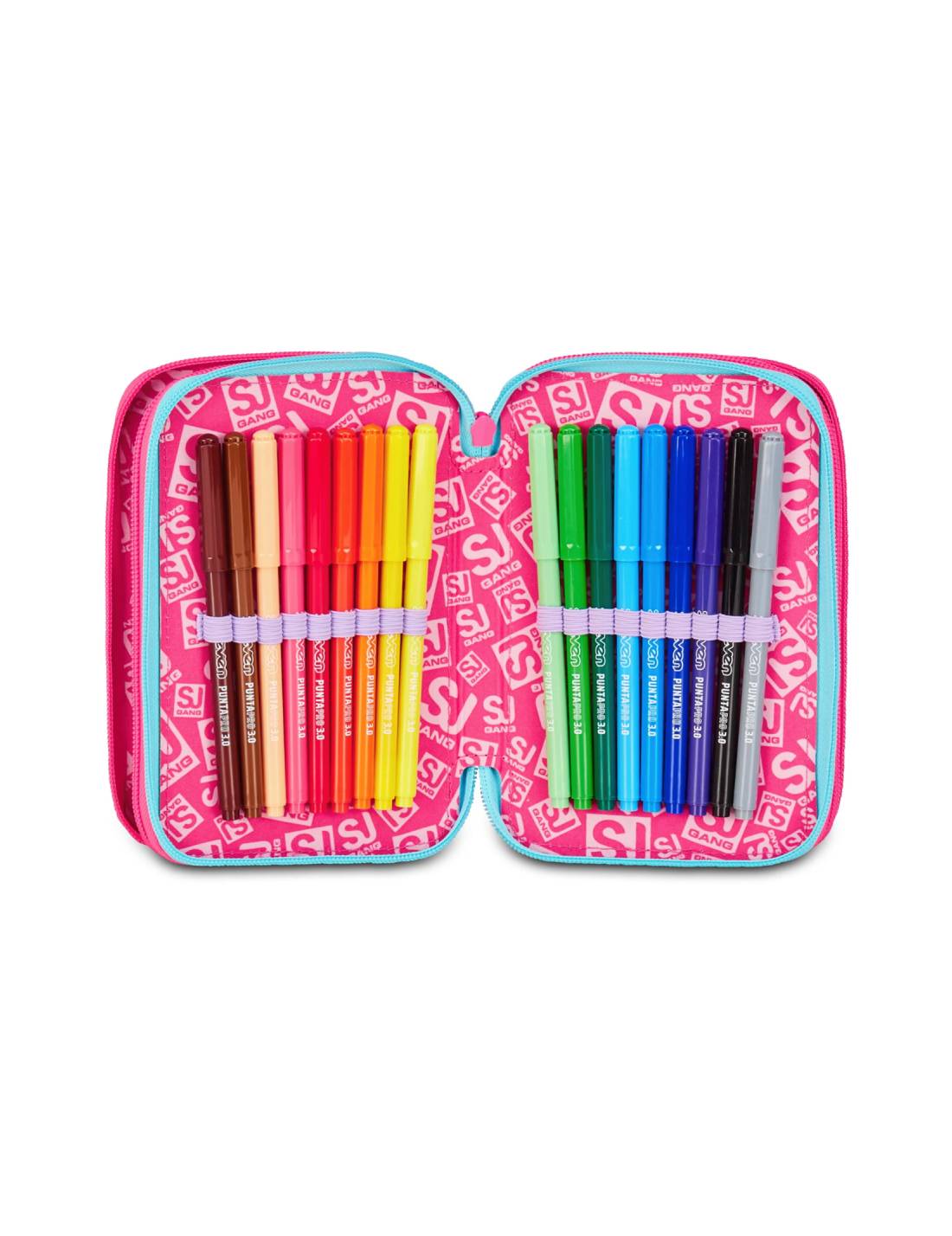 Astuccio Completo 3 Zip Seven Sj Gang Plushy Rabbit